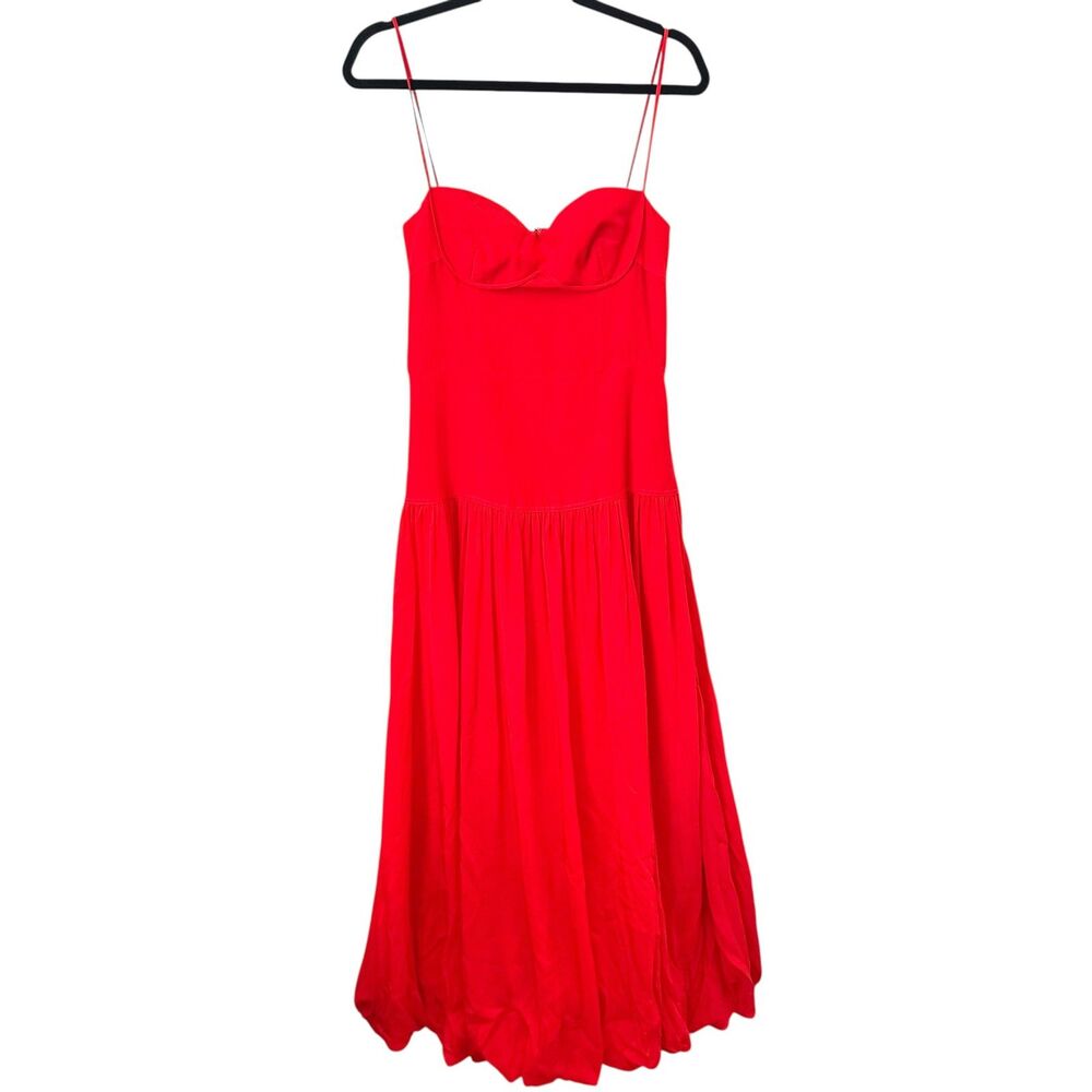 NEW‎ NWT SAINT ART Corset Maxi Dress Bright Red Small